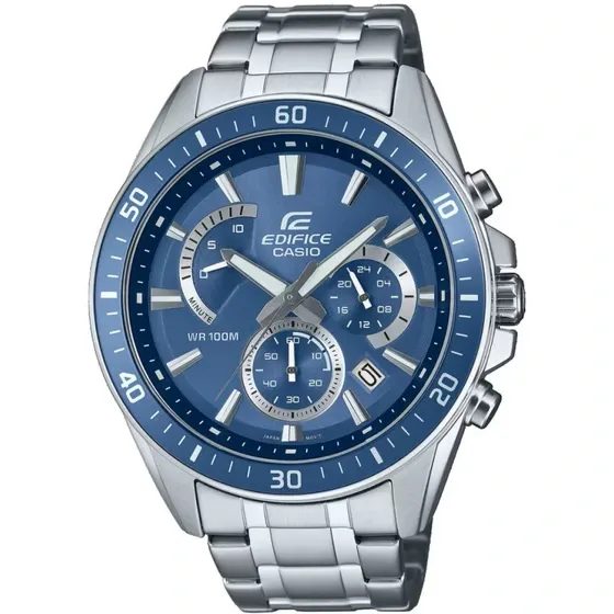 ساعت کاسیو مردانه مدل EFR-552D-2A نقره ای آبی