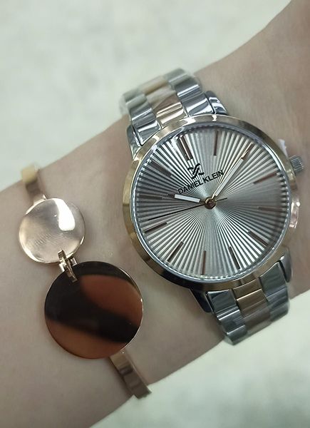 ساعت دنیل کلین زنانه مدل DK.1.12900 نقره ای رزگلد