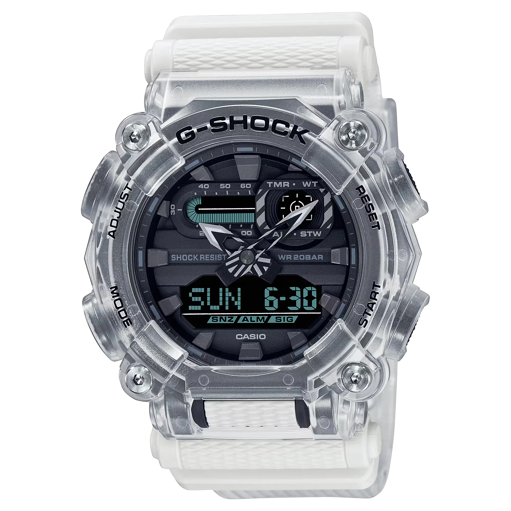 ساعت کاسیو مردانه مدل GA-900SKL-7A سفید