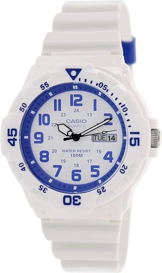 ساعت کاسیو مردانه مدل MRW-200HC-7B2 سفید آبی
