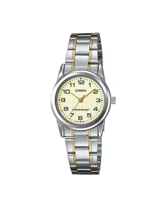 ساعت کاسیو مردانه مدل LTP-V001SG-9B نقره ای طلایی