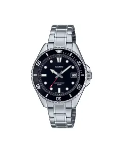 ساعت کاسیو زنانه مدل MDV-10D-1A1 مشکی نقره ای