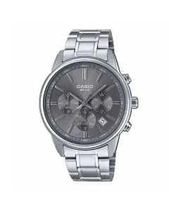 ساعت کاسیو مردانه مدل MTP-E515D نقره ای