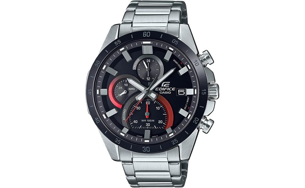 ساعت کاسیو مردانه مدل EFR-571DB-1A نقره ای