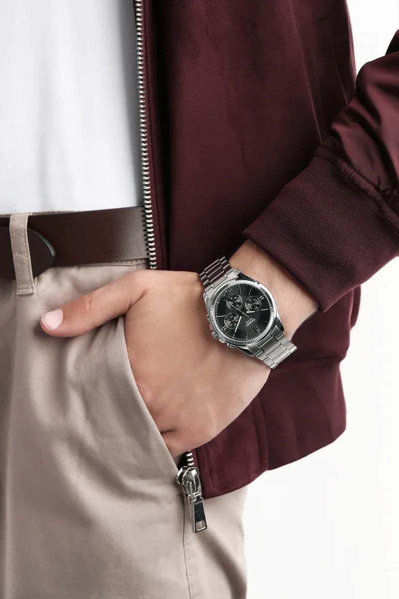 ساعت کاسیو مردانه مدل MTP-1375D-1A نقره ای