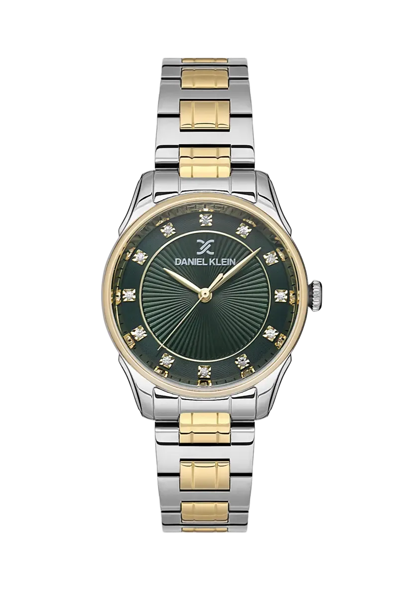 ساعت دنیل کلین زنانه مدل DK.1.13620 سبز طلایی