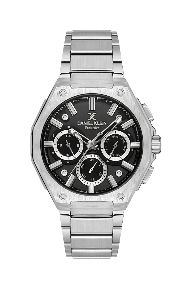 ساعت دنیل کلین مردانه مدل DK.1.13677 مشکی نقره ای