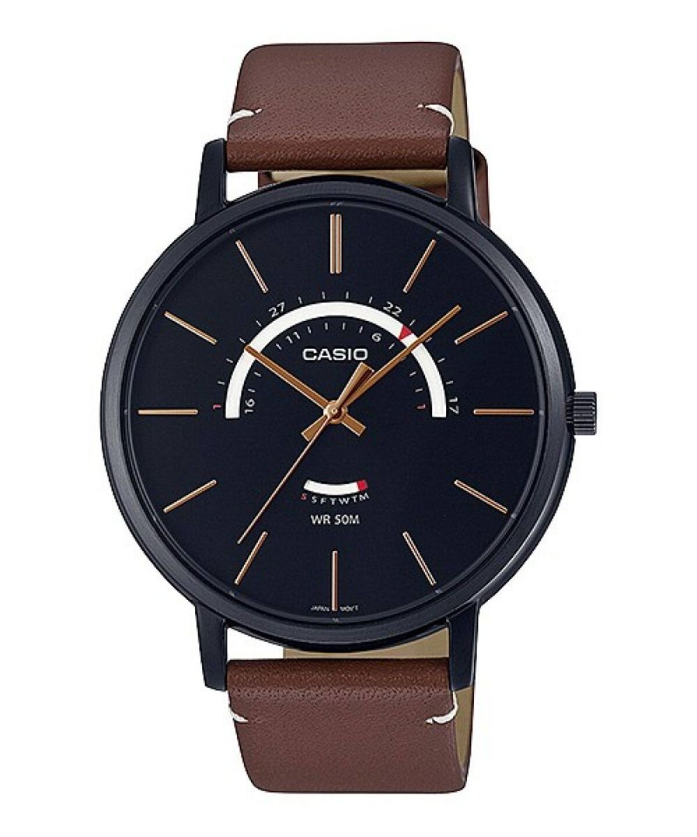 ساعت کاسیو مردانه مدل MTP-B105BL-1A قهوه ای