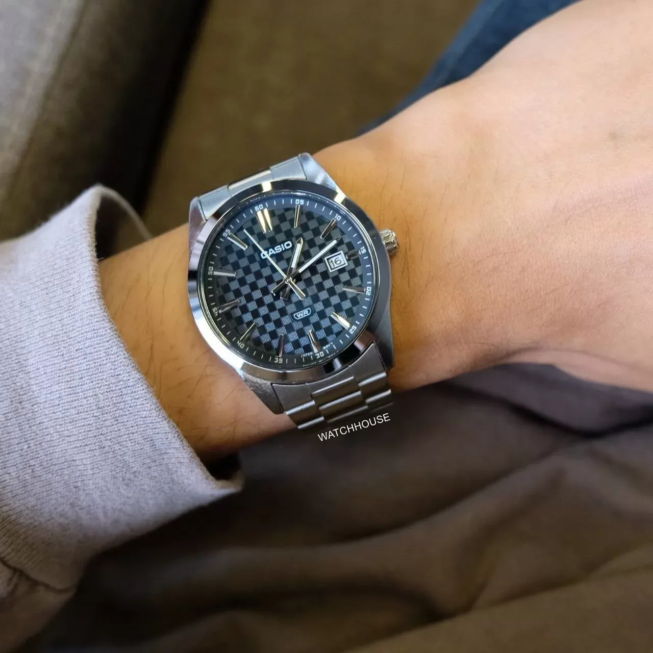 ساعت کاسیو مردانه مدل MTP-VD03D سرمه ای