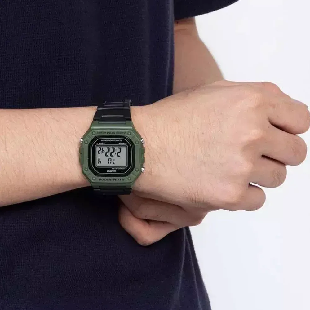 ساعت کاسیو مردانه مدل W-218H-3AV سبز