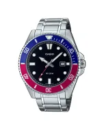 ساعت کاسیو مردانه مدل MDV-107D-1A3 آبی قرمز