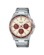 ساعت کاسیو مردانه مدل MTP-1374D-5A2 کرم نقره ای